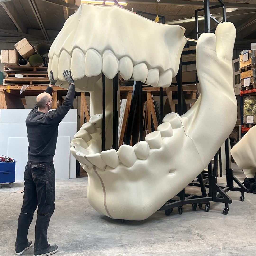 6,7 meter højt 3D-printet kranie, billede 6